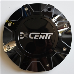Dcenti Wheel Replacement Center Cap for DW990 (part # CBDW990-1P) Glossy Black