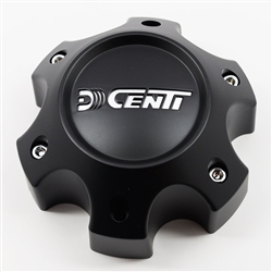 DCenti Wheel Center Cap for Part Number CBH06-A1P (Matte Flat Black)
