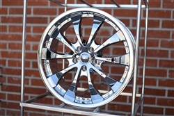 Velocity VW898 Chrome Wheels Rims 18"x8, 5x120, +38 (Set of 4) Fits BMW Z4, M3