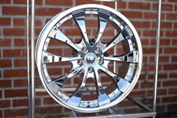 Velocity VW898 Chrome Wheels Rims 20"x8.5, 5x112, +38 (Set of 4) Fits Mercedes S-Class