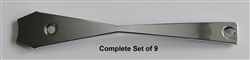 DCenti DW29 Replacement Insert (fin) Serial Number DDW29P20 for 20" Wheels (Set of 9) (chrome)