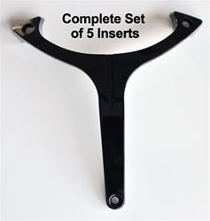 Velocity Wheel VW815 Replacement Insert Serial Number STW-336P18 (SJ712-03) for 18" Complete Set of 5