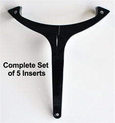 Velocity Wheel VW815 Replacement Insert Serial Number STW-336P22 (SJ708-24) for 22". Complete Set of 5 Inserts.