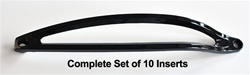 Velocity Wheel VW820 Replacement Insert (fin) Serial Number D337P2410 (SJ107-22) for 24" Wheels (Set of 10)