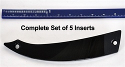 Velocity Wheel VW825 Replacement Insert (fin) Serial Number 338P20 and SJ711-21 for 20" Wheels (set of 5)