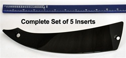 Velocity Wheel VW825 Replacement Insert (fin) Serial Number STW-338P22 and SJ708-31 for 22" Wheels (set of 5)