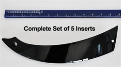 Velocity Wheel VW825 Replacement Insert (fin) Serial Number 338P2410B and SJ708-31 for 24" Wheels (set of 5)